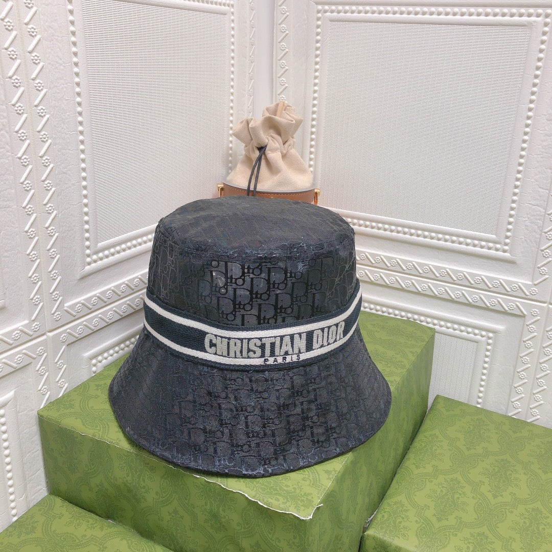Dior Sheer Organza Logo Bucket Hat for Women & Men