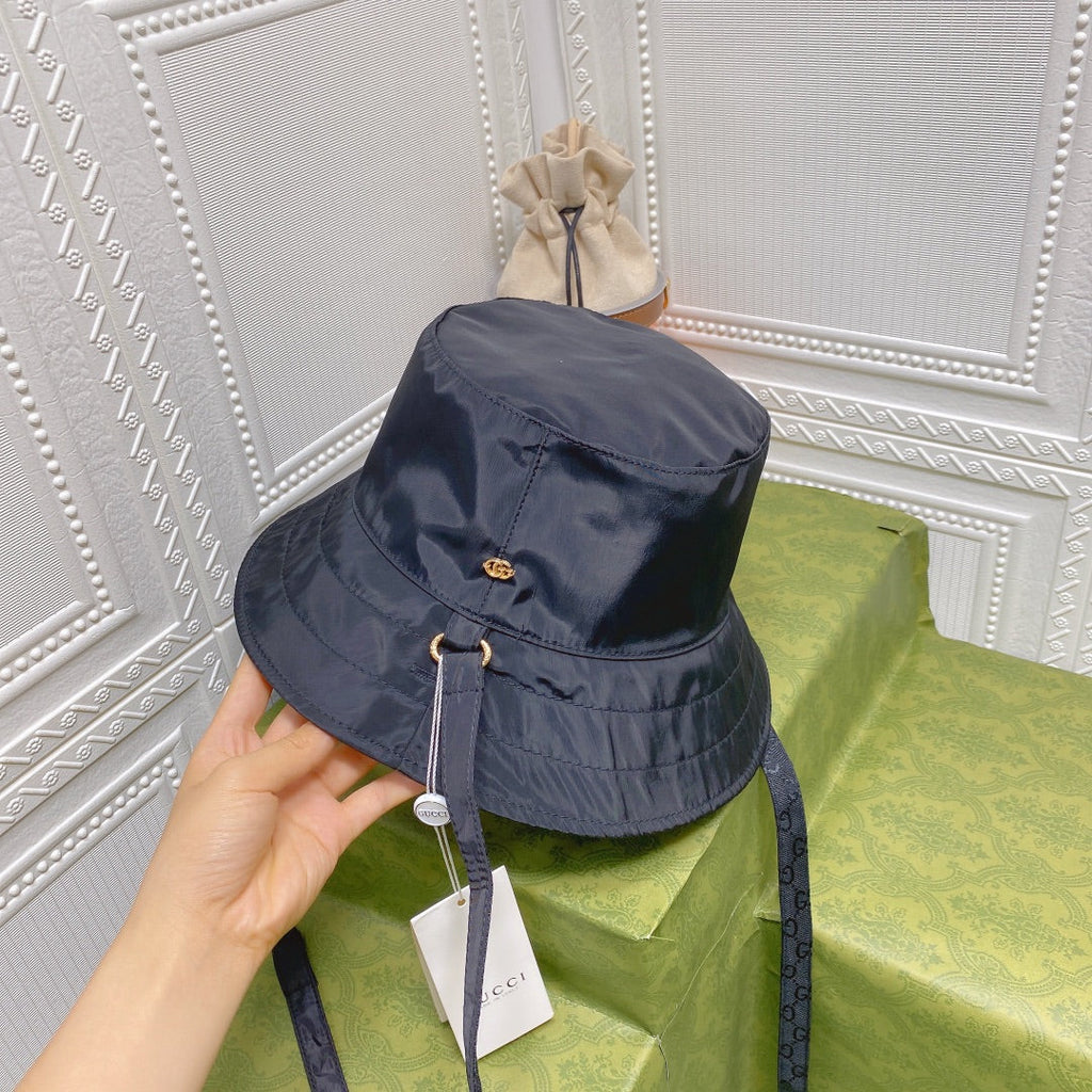 Gucci GG Monogram Double-Sided Strap Bucket Hat