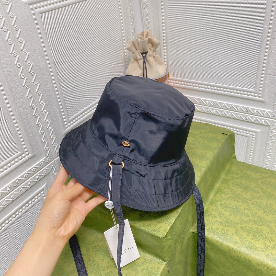 Gucci GG Monogram Double-Sided Strap Bucket Hat
