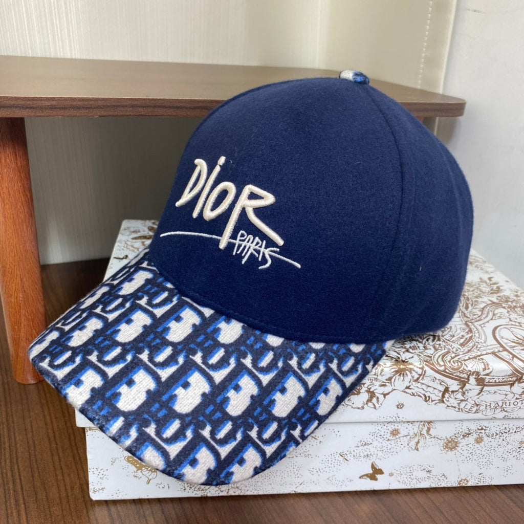 Dior Oblique Wool Baseball Cap | Luxury Designer Hat