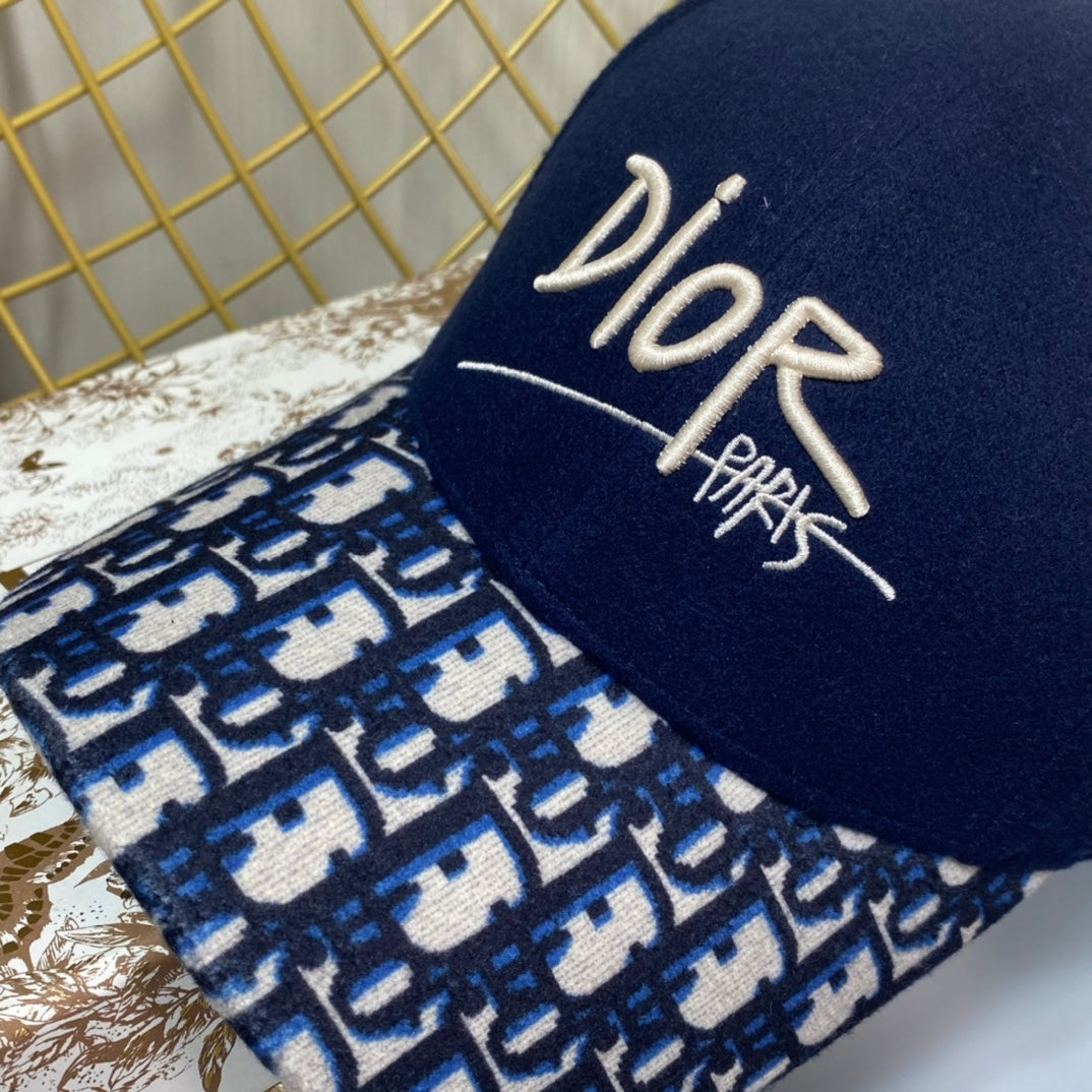 Dior Oblique Wool Baseball Cap | Luxury Designer Hat