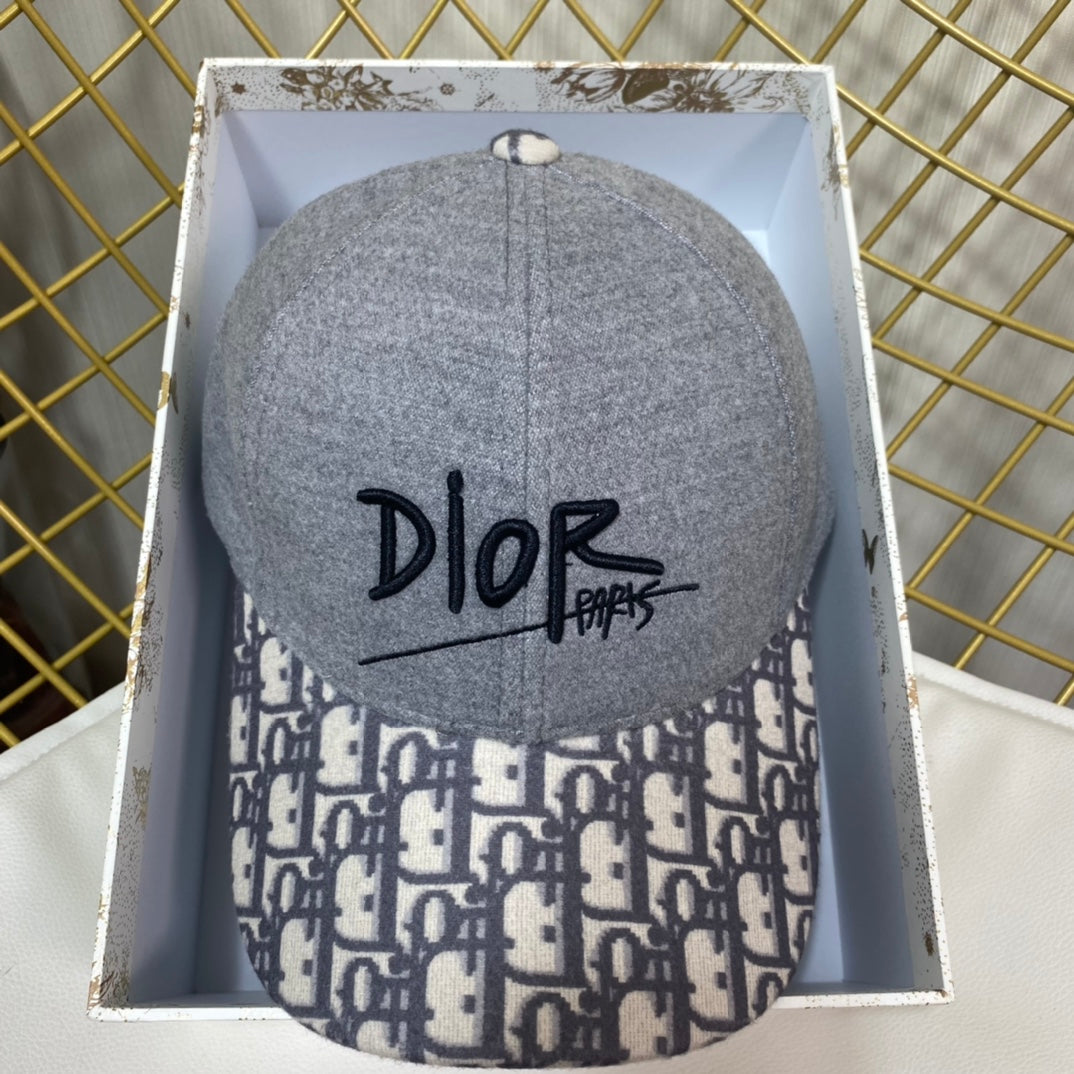 Dior Oblique Wool Baseball Cap | Luxury Designer Hat