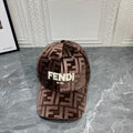FENDI FF Gold Velvet Baseball Cap | Luxury Designer Adjustable Hat