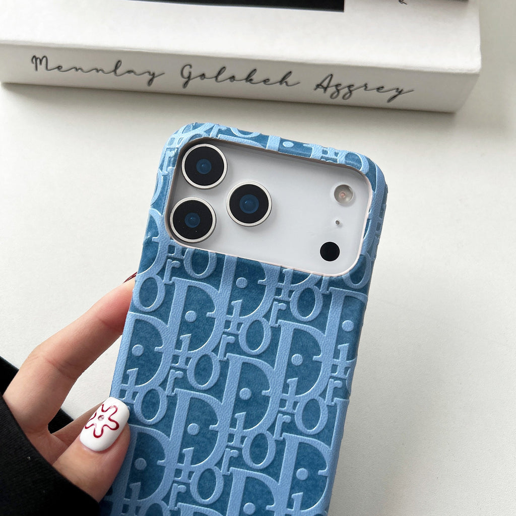 Dior iPhone 17 Pro Max Leather Case – Luxury Designer Phone Cover