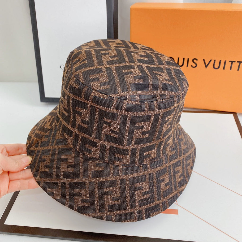 Fendi FF Monogram Bucket Hat | Luxury Designer Zucca Hat