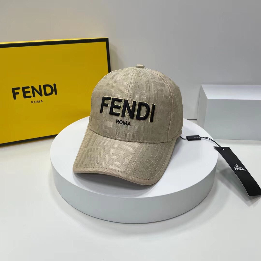 Fendi FF Monogram Baseball Cap | Luxury Designer Canvas Hat