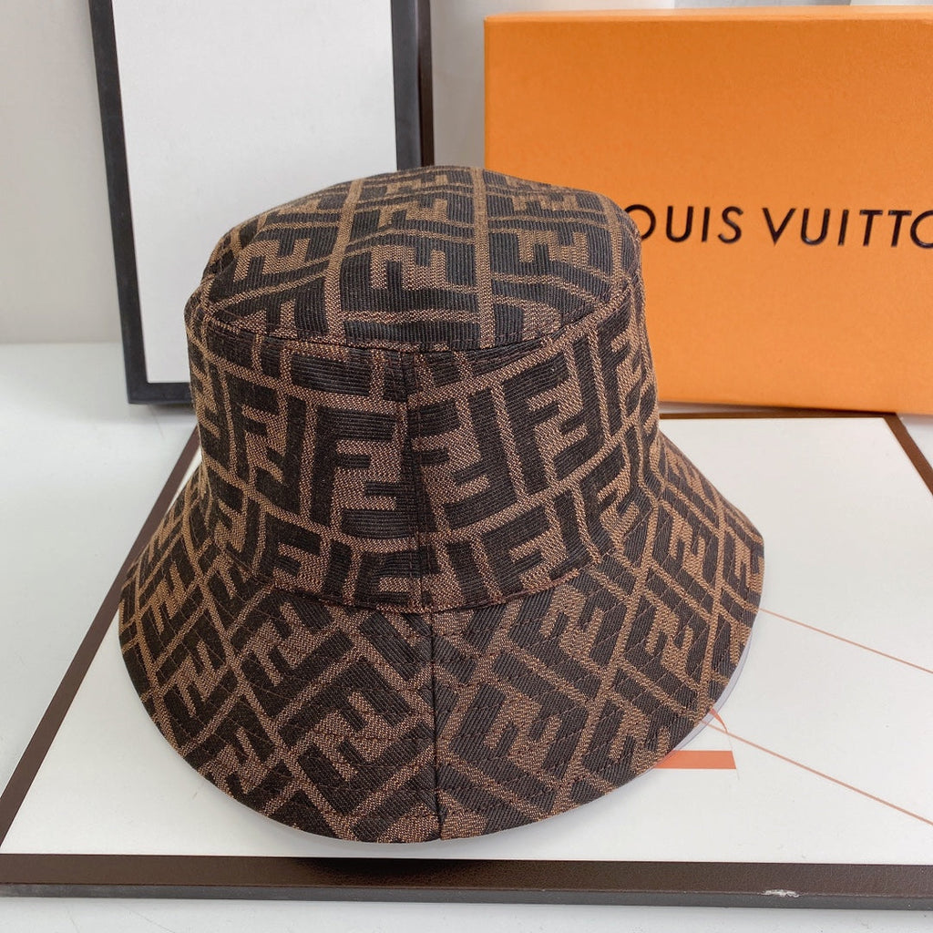 Fendi FF Monogram Bucket Hat | Luxury Designer Zucca Hat