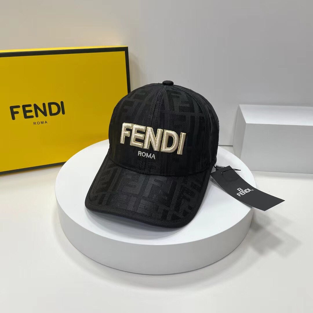 Fendi FF Monogram Baseball Cap | Luxury Designer Canvas Hat