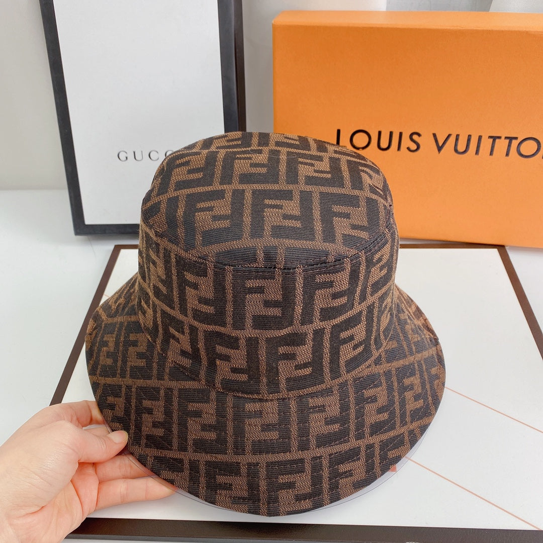 Fendi FF Monogram Bucket Hat | Luxury Designer Zucca Hat