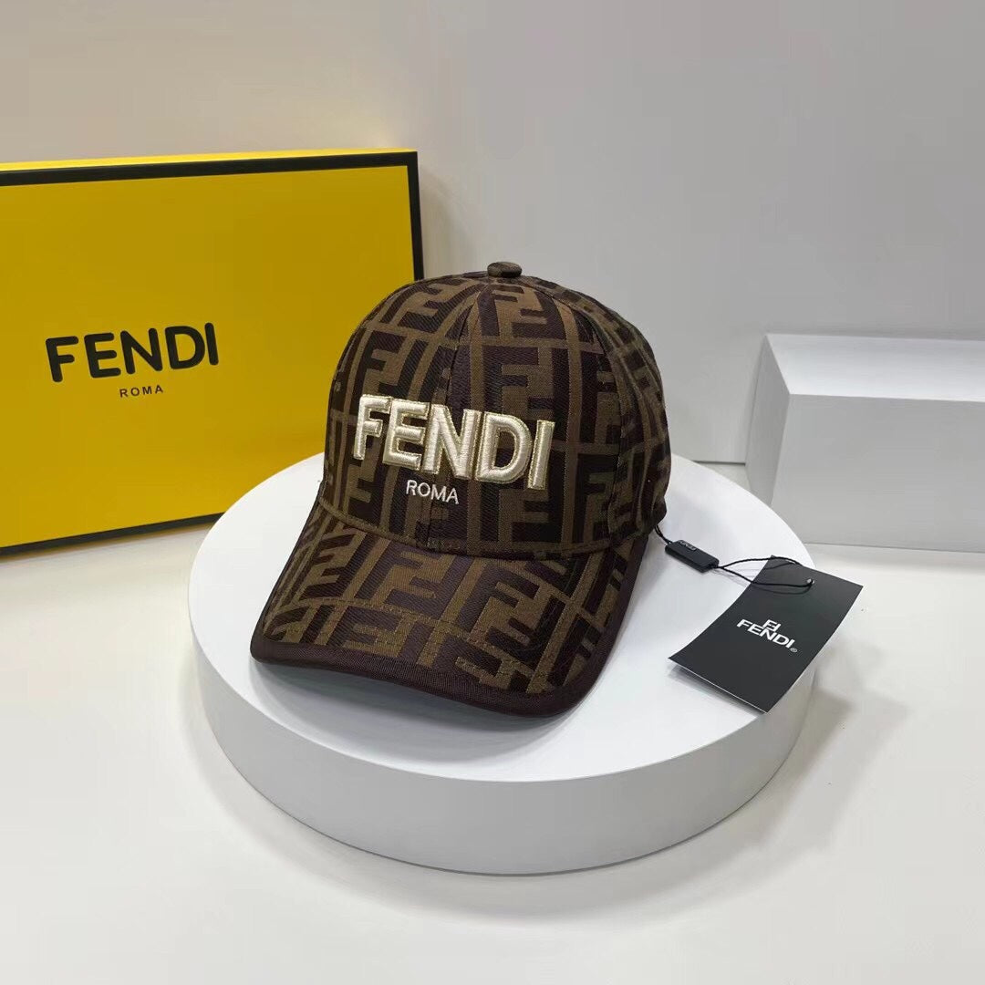 Fendi FF Monogram Baseball Cap | Luxury Designer Canvas Hat