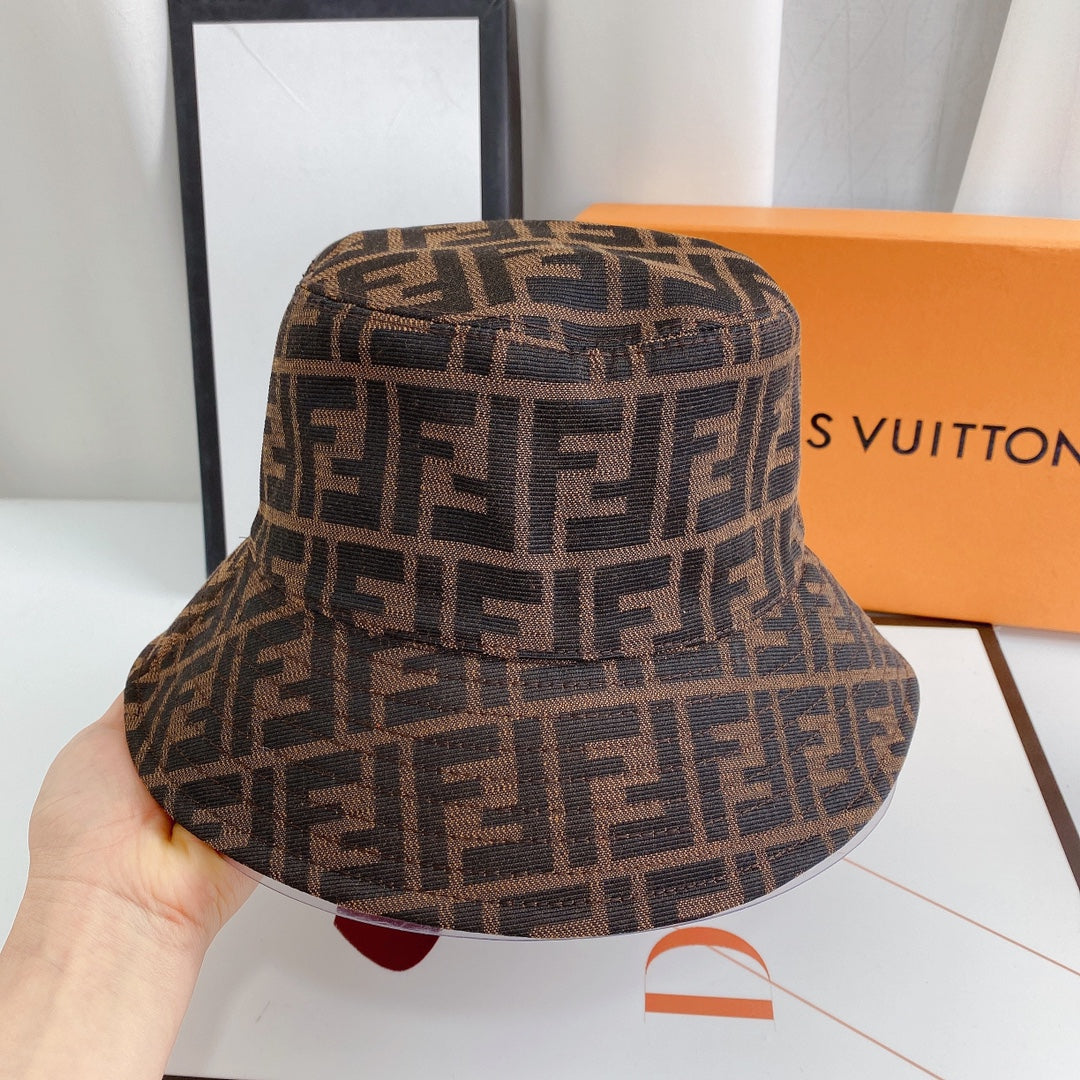 Fendi FF Monogram Bucket Hat | Luxury Designer Zucca Hat