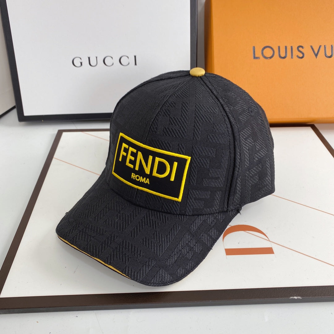 Fendi FF Embroidered Baseball Cap