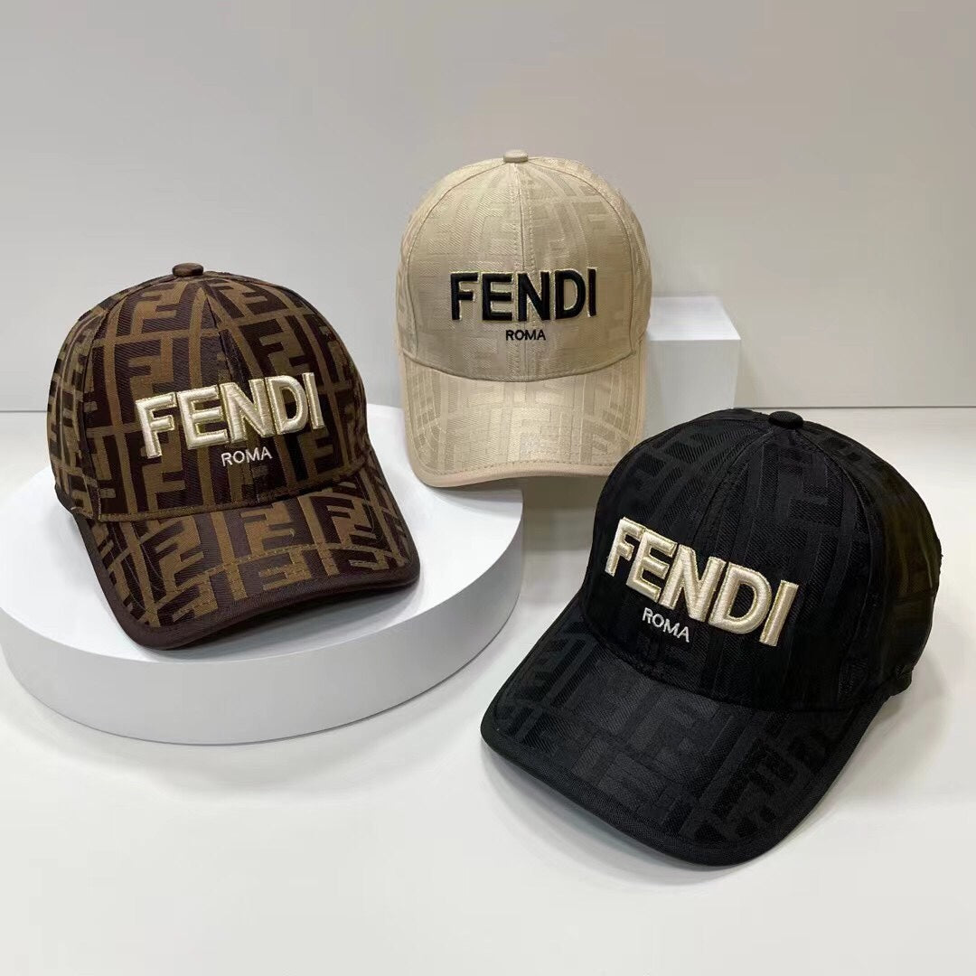Fendi FF Monogram Baseball Cap | Luxury Designer Canvas Hat
