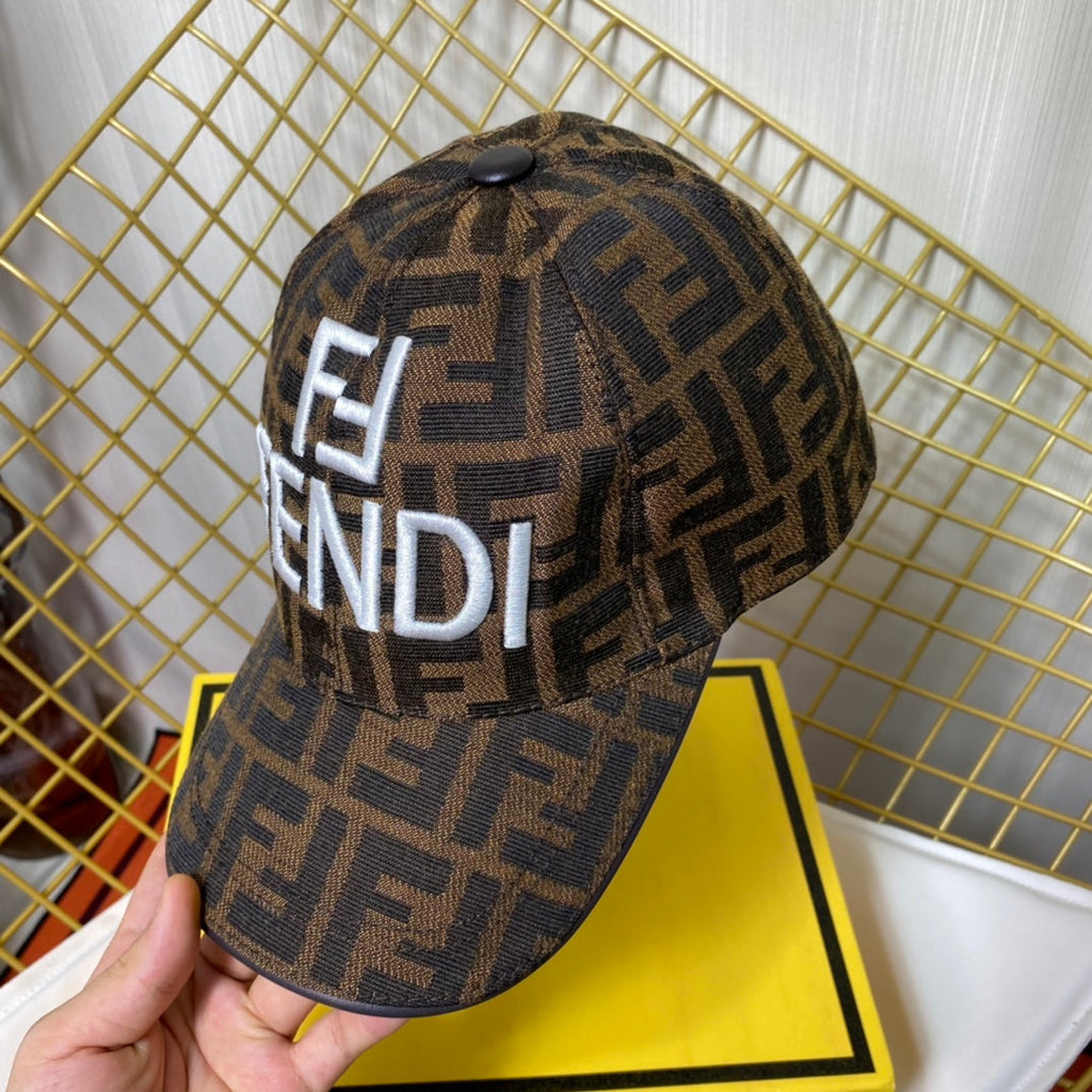 Fendi Classic Embroidered Letter Baseball Cap