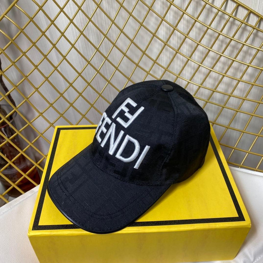 Fendi Classic Embroidered Letter Baseball Cap