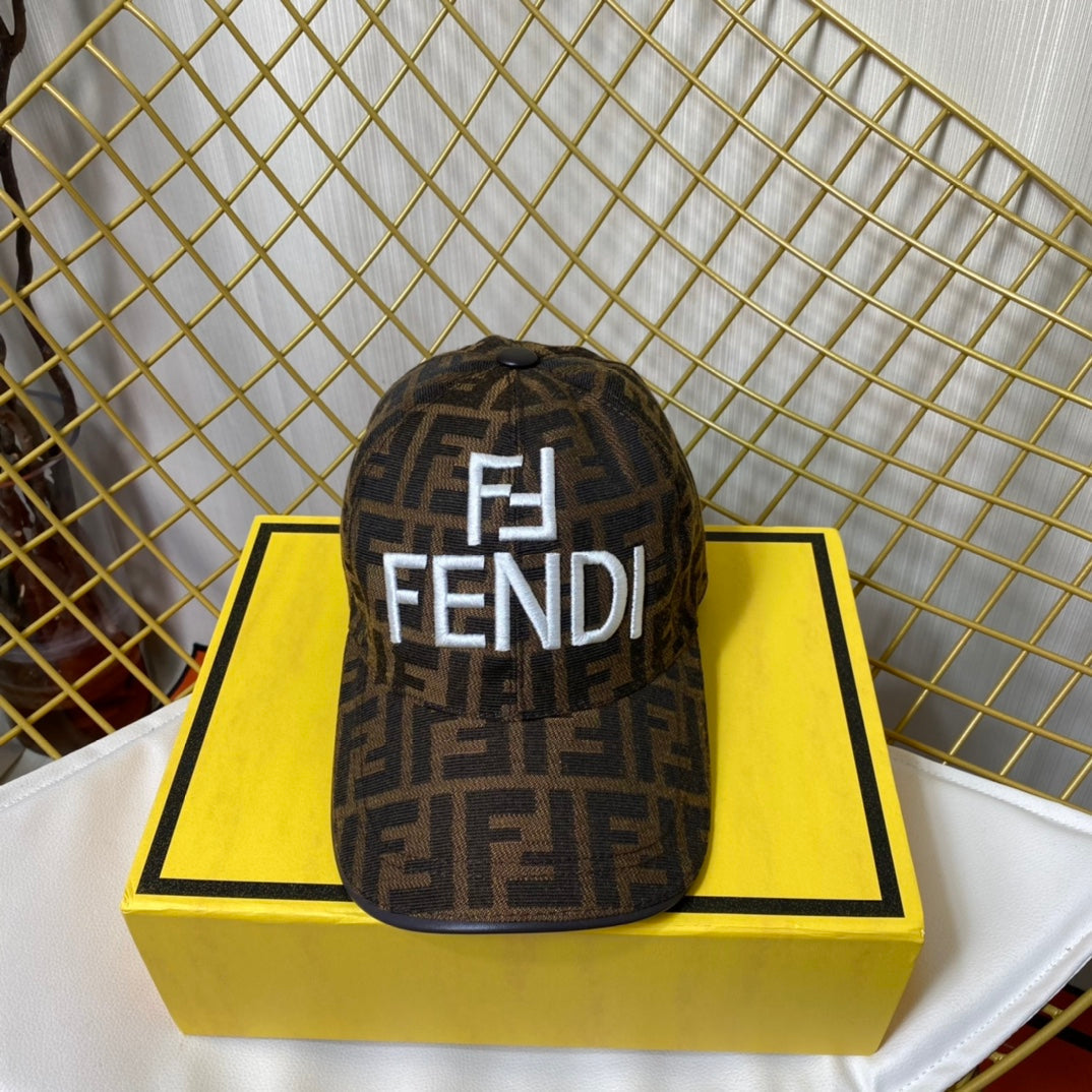 Fendi Classic Embroidered Letter Baseball Cap