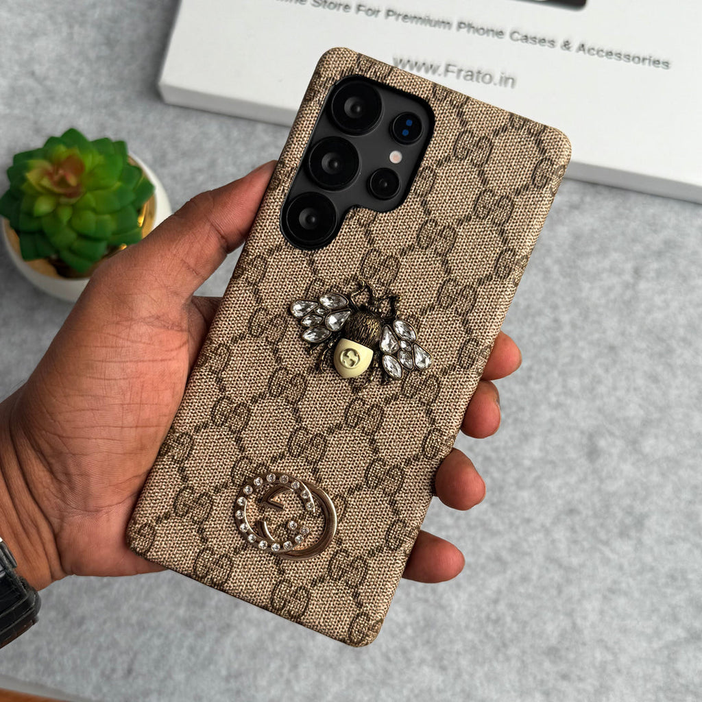 Luxury Gucci GG Bee Samsung Galaxy S26 Ultra Case – Designer Cover