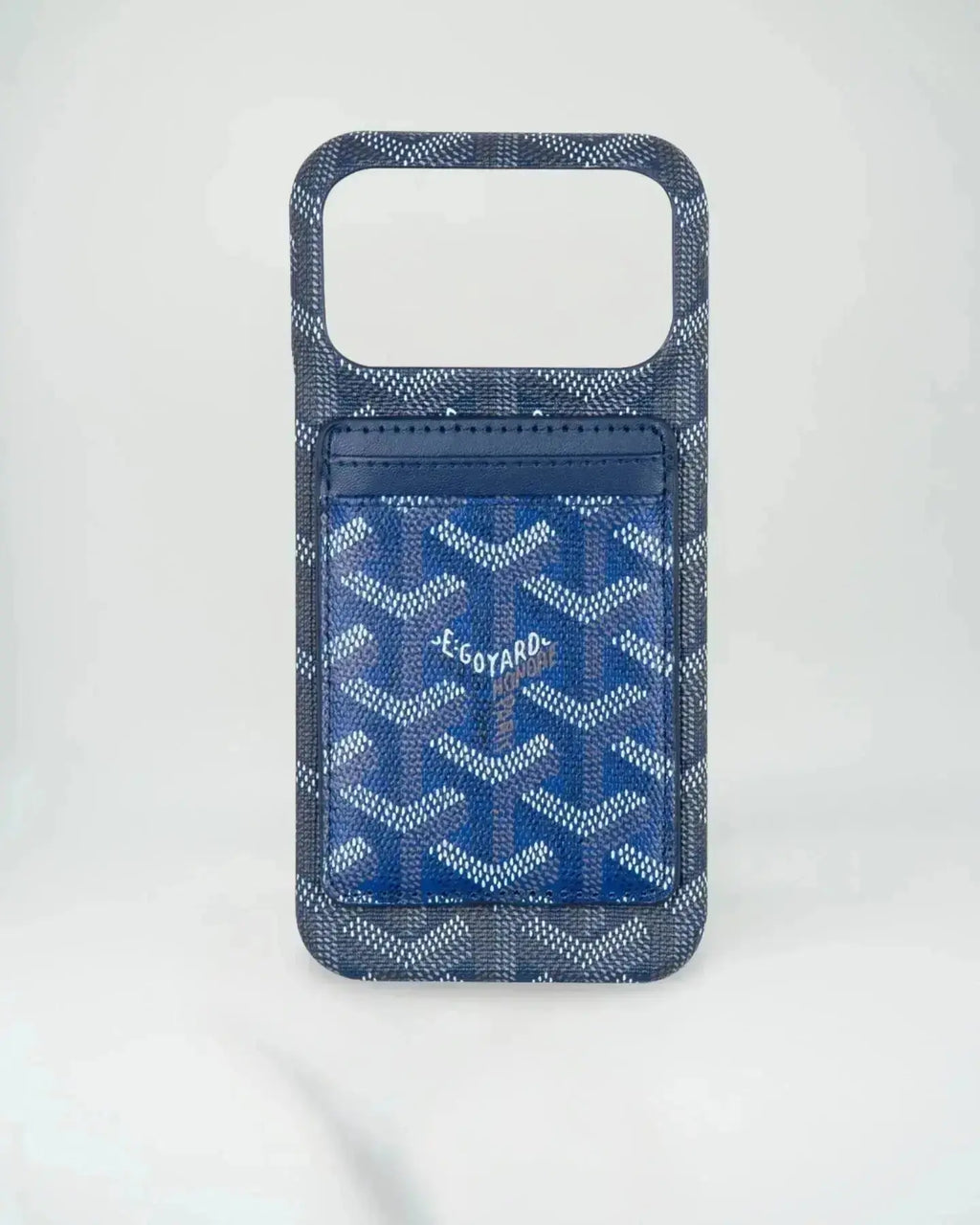 Pink Goyard iPhone 18 Pro MagSafe Case with Cardholder, Goyard Pattern
