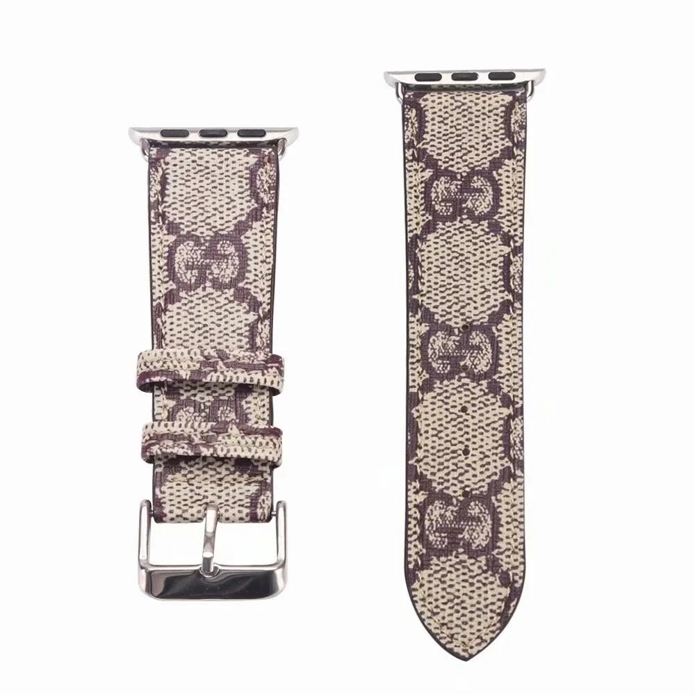 Luxury Gucci GG Apple Watch Band – Leather Strap for Apple Watch Ultra