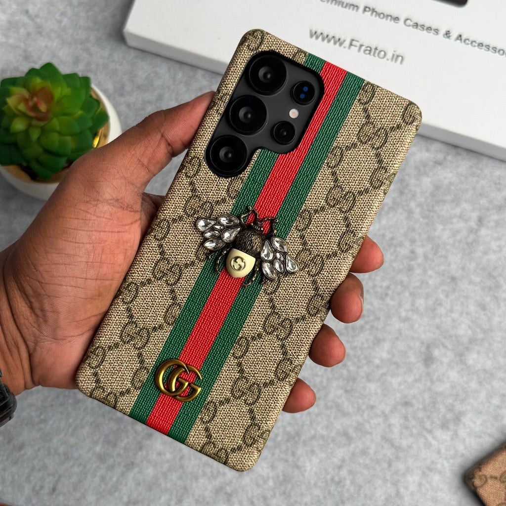 Luxury Gucci GG Bee Samsung Galaxy S26 Ultra Case – Designer Cover