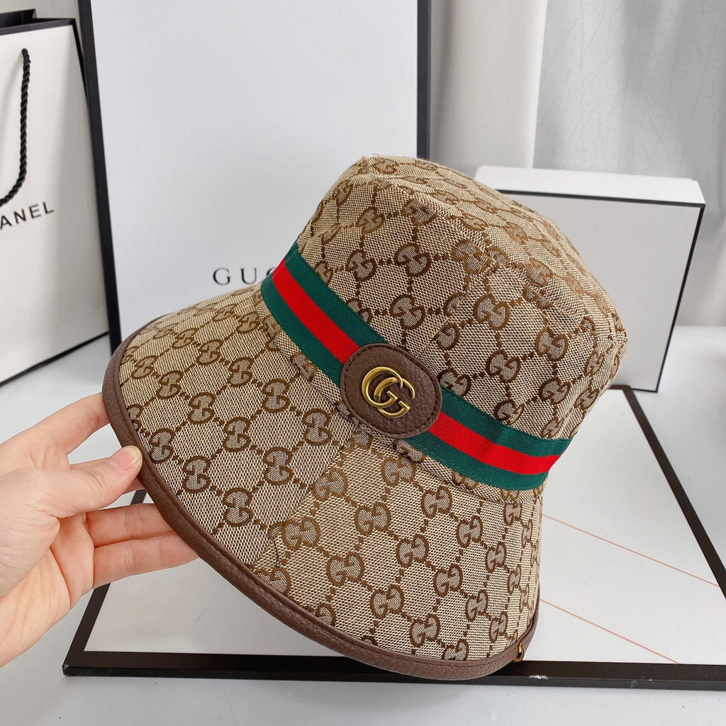 Gucci GG Supreme Web Stripe Bucket Hat | Luxury Designer Hat
