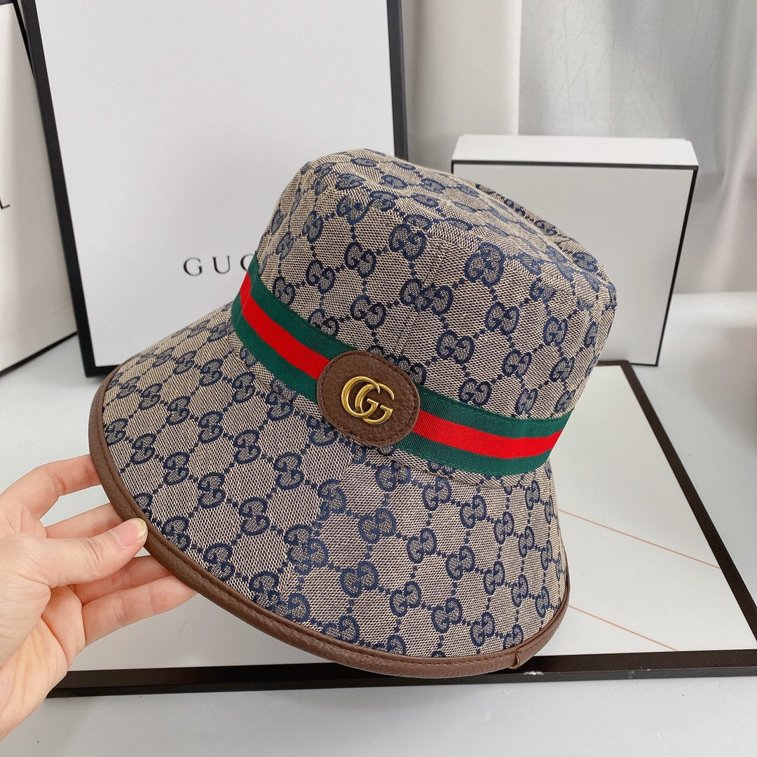 Gucci GG Supreme Web Stripe Bucket Hat | Luxury Designer Hat