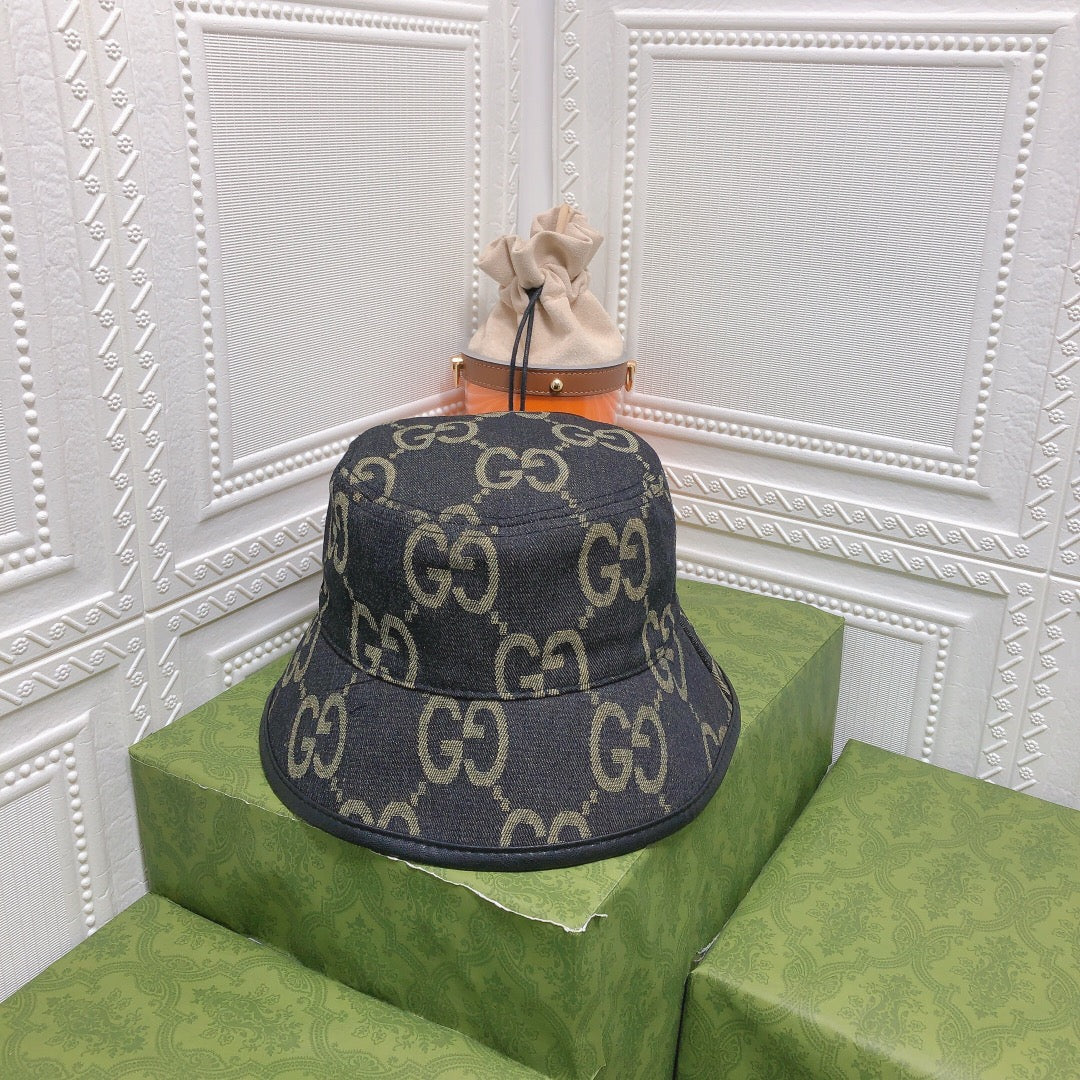 Gucci GG Monogram Vintage Canvas Bucket Hat for Men & Women