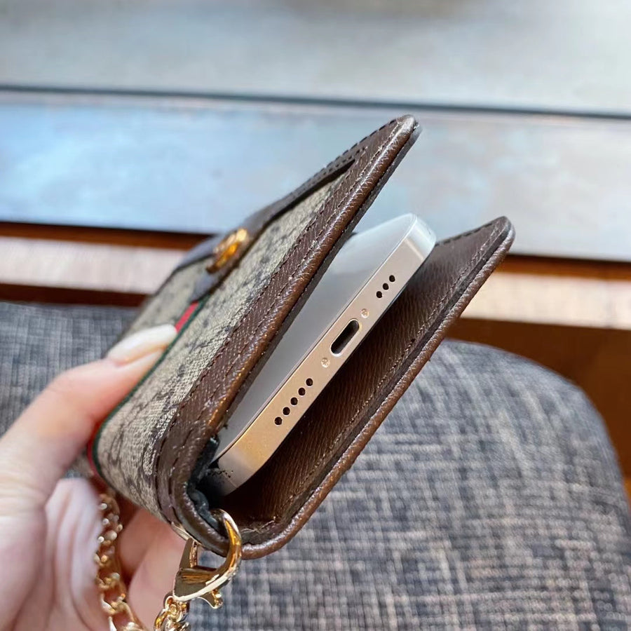 Luxury Gucci GG Samsung Phone Bag Case with Card Holder – Samsung S26 Ultra