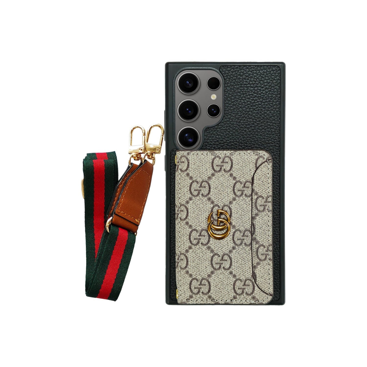 Luxury Gucci GG Samsung S26 Ultra Cardholder Case – Designer Wallet Cover