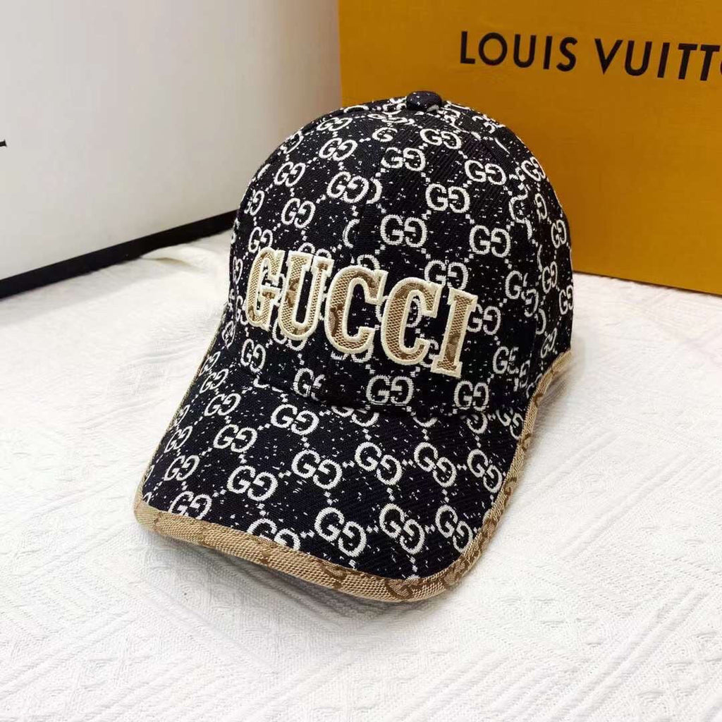 Gucci GG Jacquard Embroidered Baseball Cap