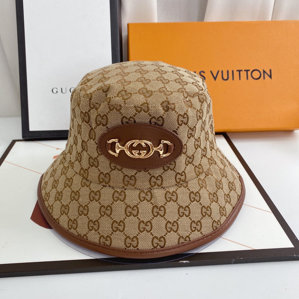 Gucci GG Monogram Chain Bucket Hat