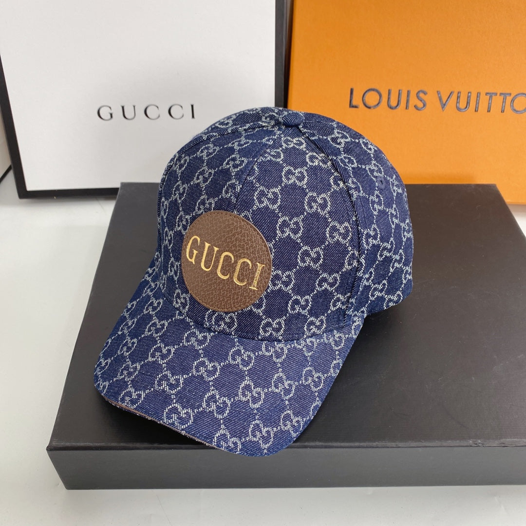 Gucci Classic Monogram Denim Baseball Cap