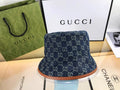 Gucci GG Monogram Premium Denim Bucket Hat for Men & Women
