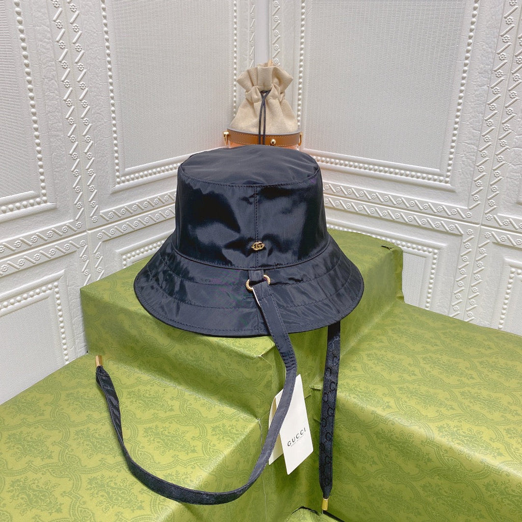 Gucci GG Monogram Double-Sided Strap Bucket Hat