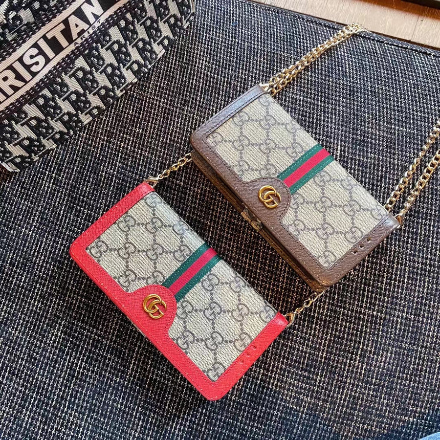 Luxury Gucci GG Samsung Phone Bag Case with Card Holder – Samsung S26 Ultra