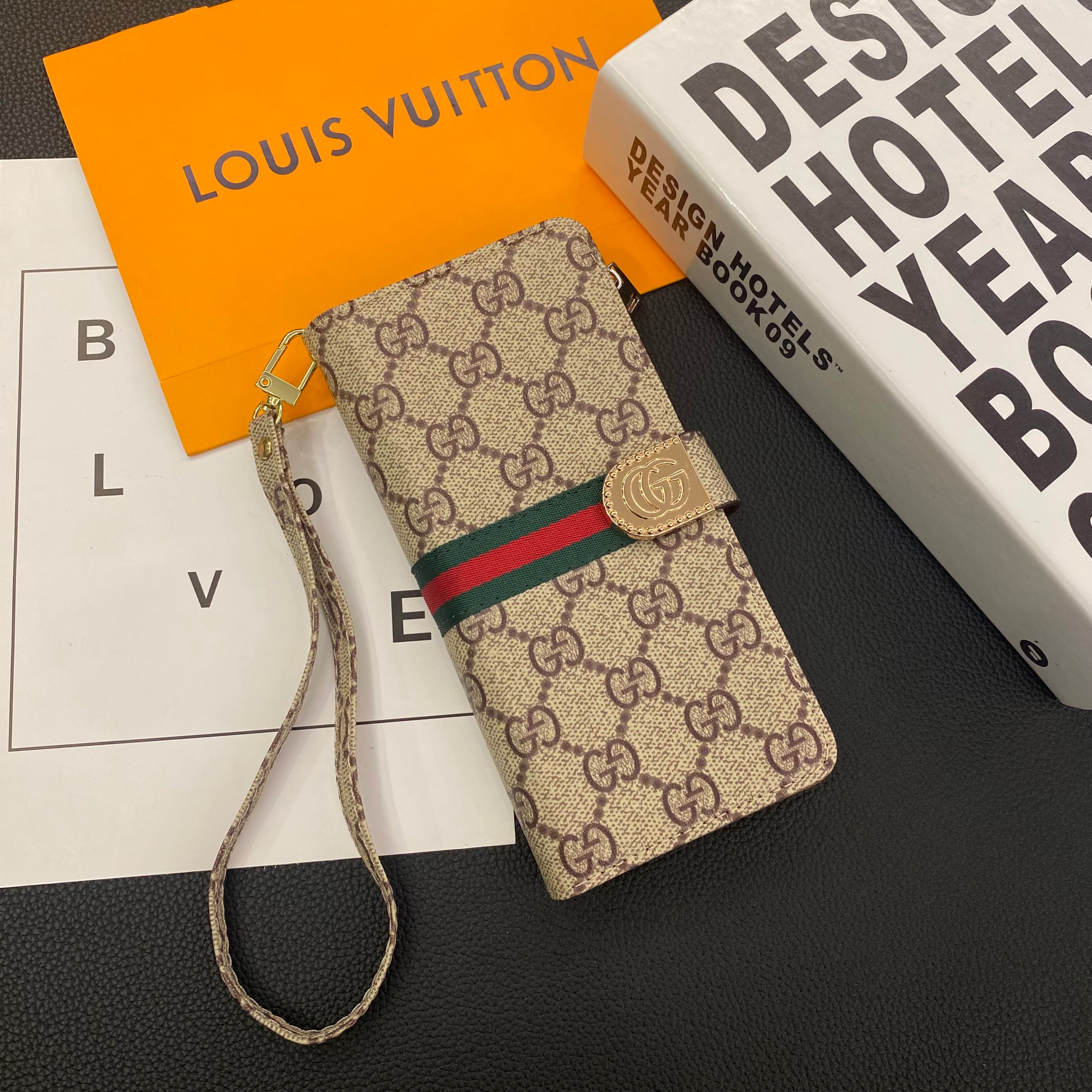 Luxury Louis Vuitton Damier Samsung Galaxy S26 Ultra Case with Card Holder