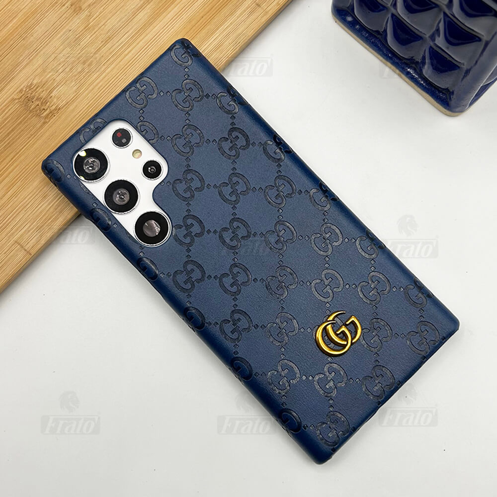 Luxury Gucci GG Samsung Galaxy S26 Ultra Case – Designer Leather Cover