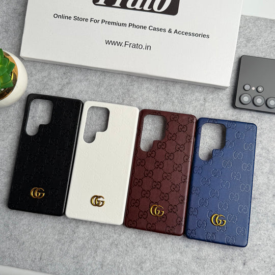 Luxury Gucci GG Samsung Galaxy S26 Ultra Case – Designer Leather Cover