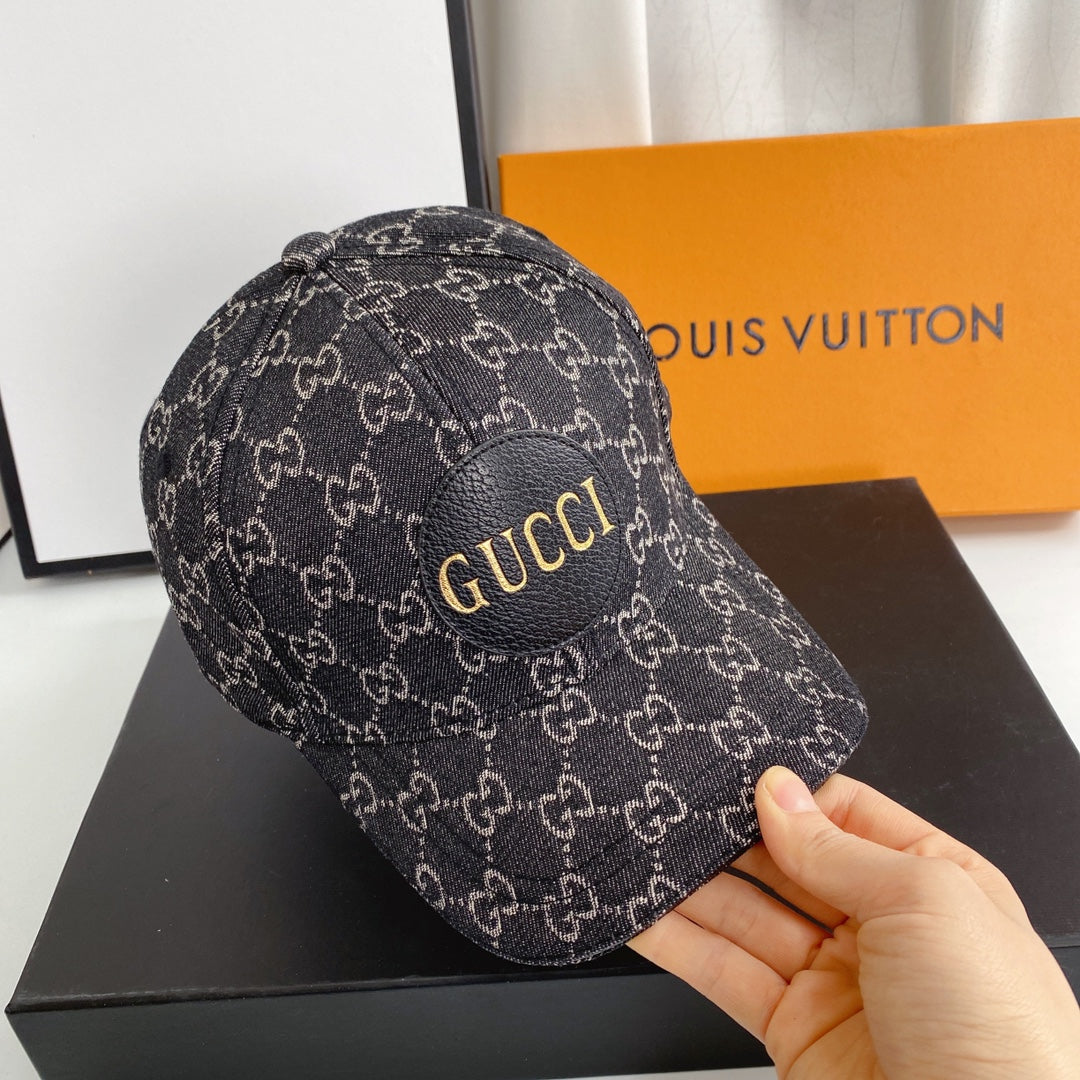 Gucci Classic Monogram Denim Baseball Cap