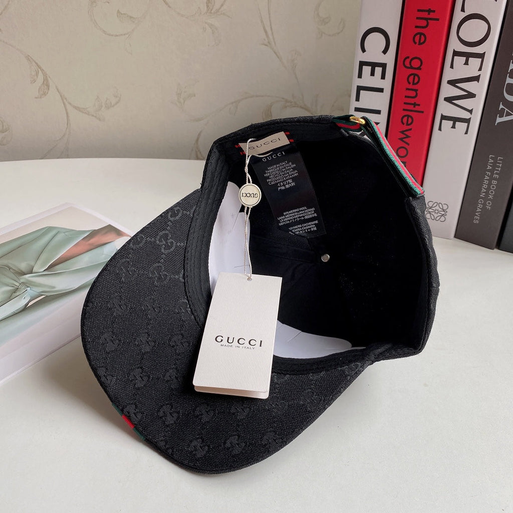 Luxury Gucci Embroidered Cotton Baseball Cap