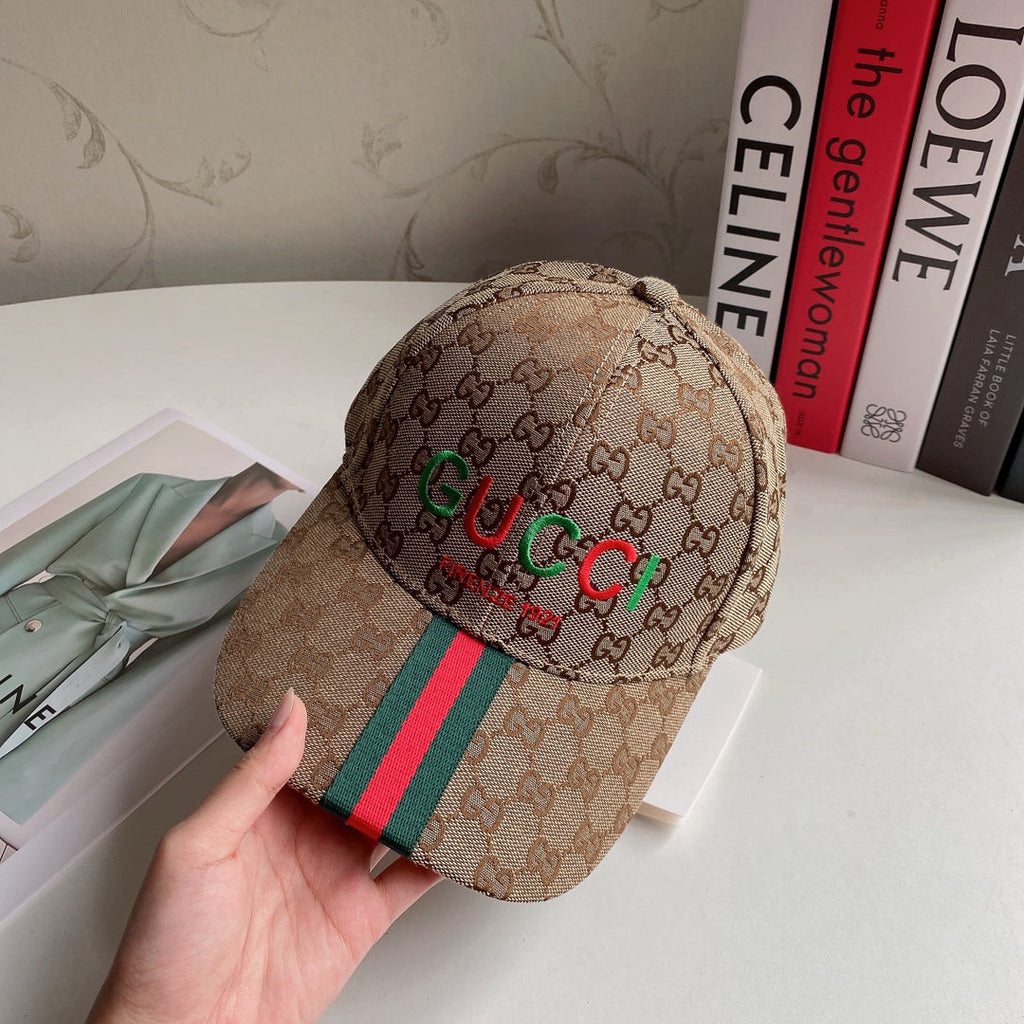 Luxury Gucci Embroidered Cotton Baseball Cap