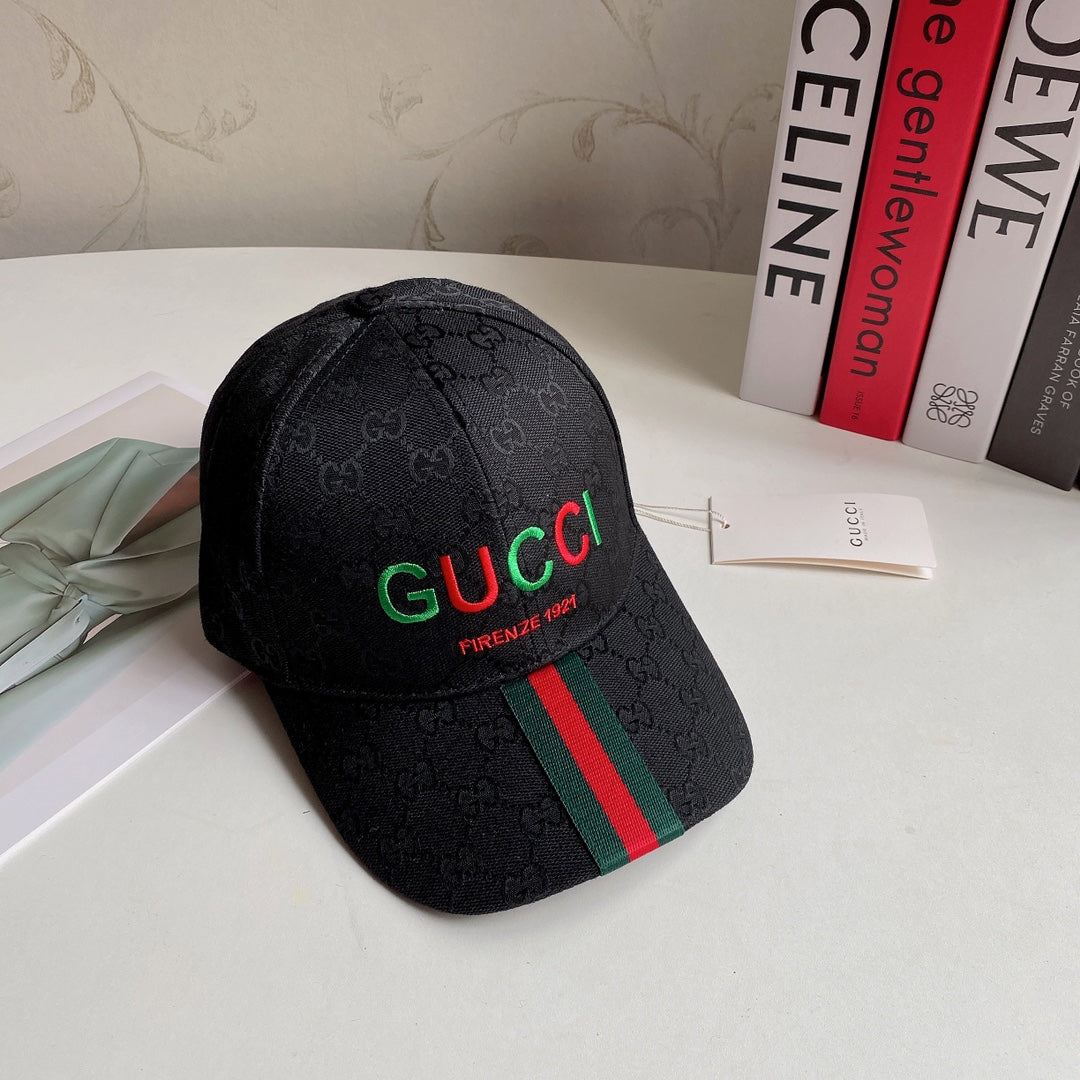Luxury Gucci Embroidered Cotton Baseball Cap