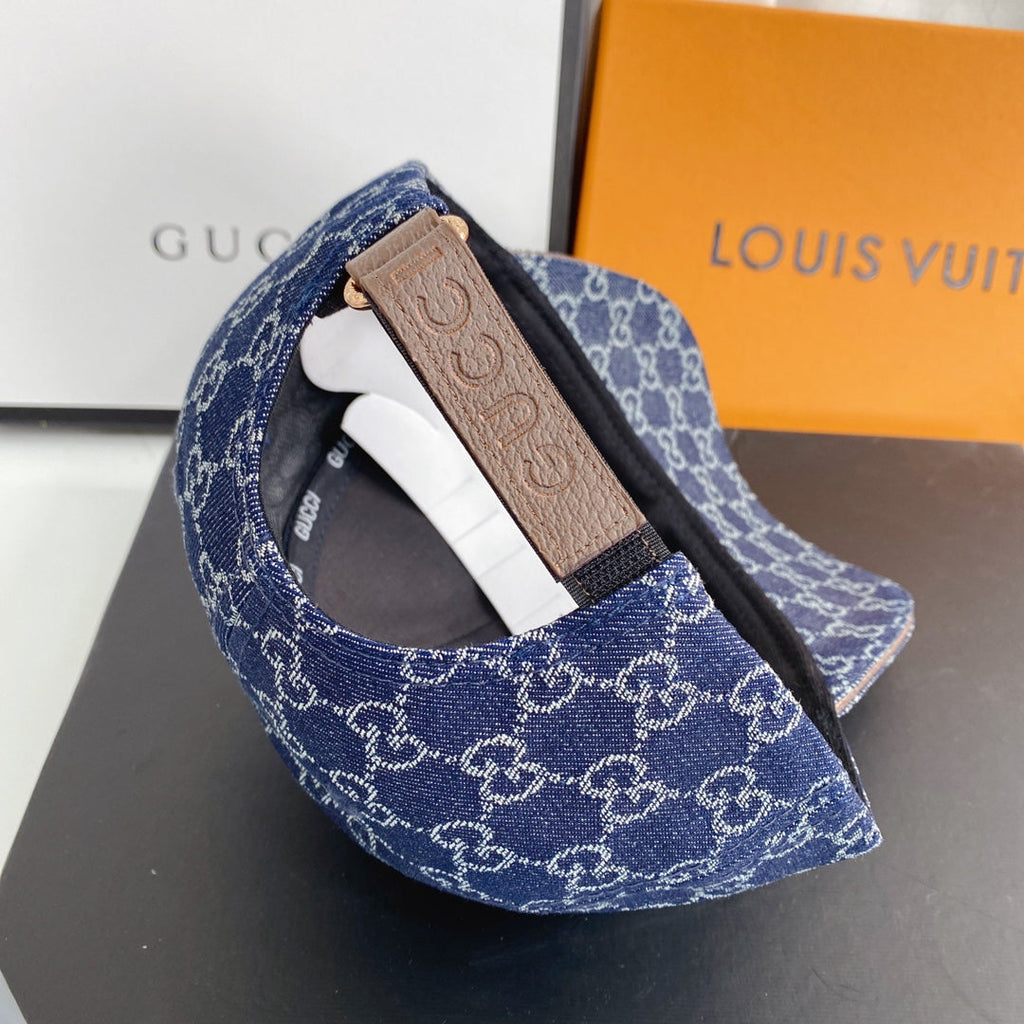 Gucci Classic Monogram Denim Baseball Cap