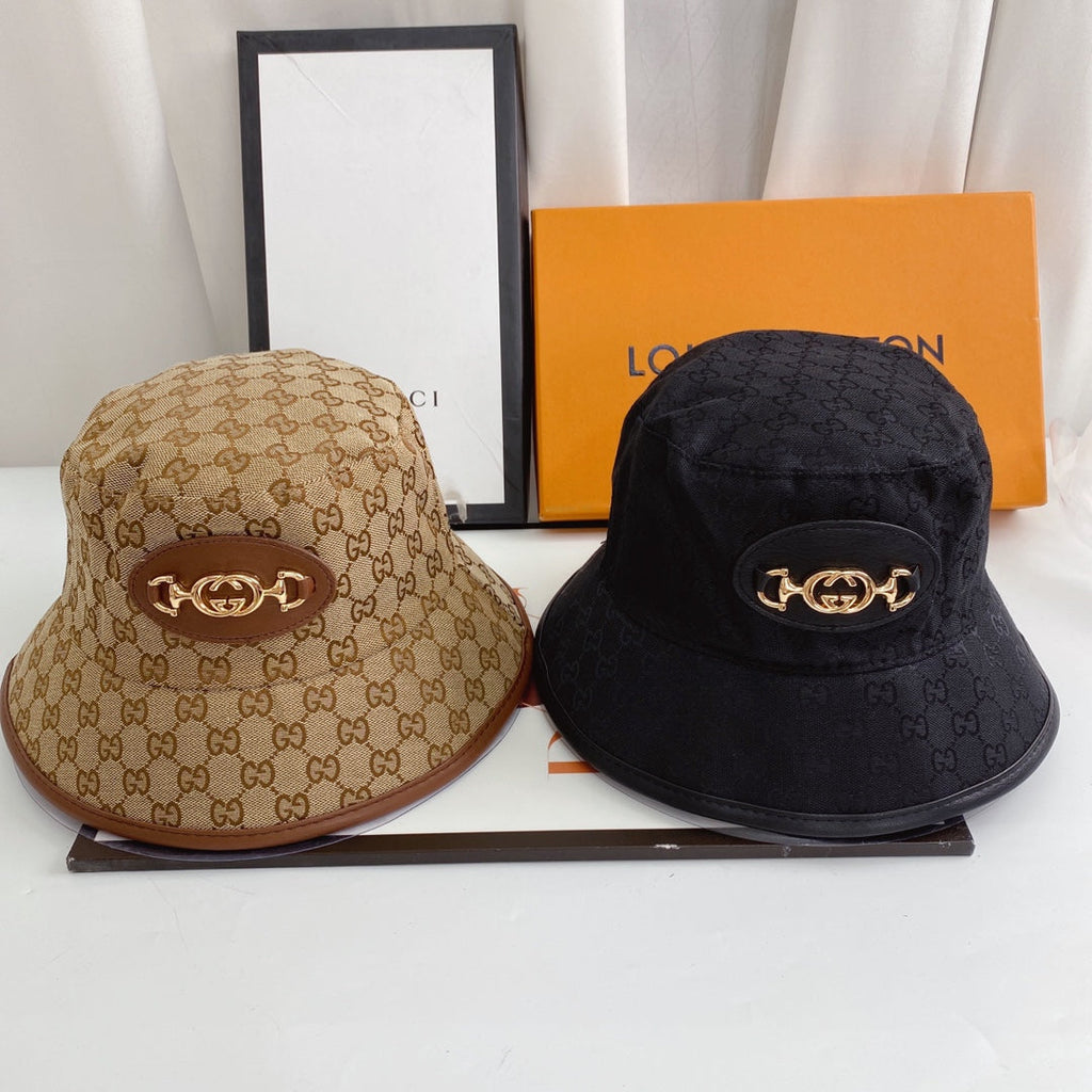 Gucci GG Monogram Chain Bucket Hat