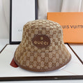 Gucci Tiger Head Embroidered Canvas Bucket Hat for Men & Women
