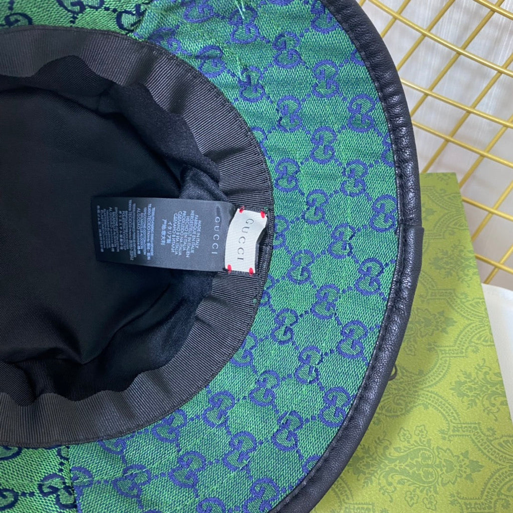 Gucci x Adidas Joint Monogram Embroidered Bucket Hat