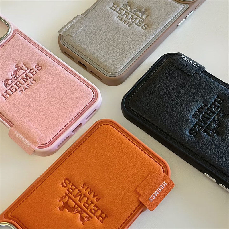 Luxury Hermes iPhone 17 Pro Max Case - Leather Hermes iPhone Case
