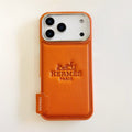 Luxury Hermes iPhone 17 Pro Max Case - Leather Hermes iPhone Case