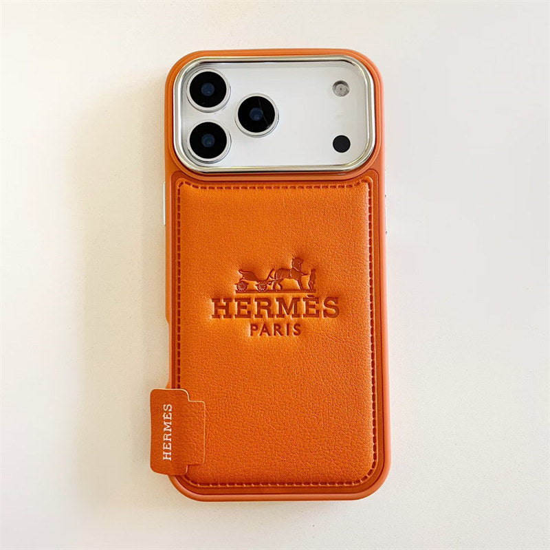 Luxury Hermes iPhone 17 Pro Max Case - Leather Hermes iPhone Case