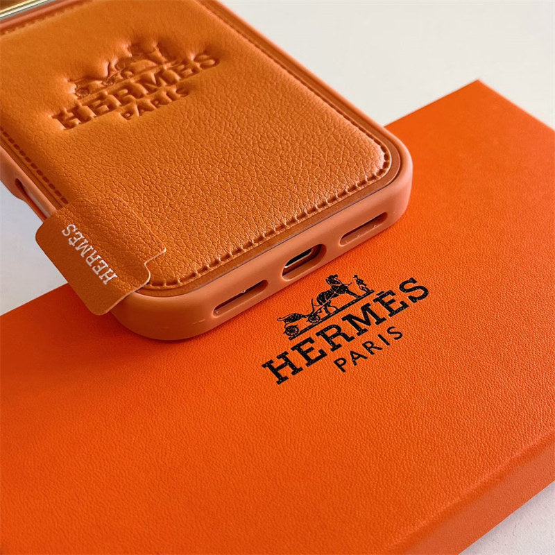 Luxury Hermes iPhone 17 Pro Max Case - Leather Hermes iPhone Case